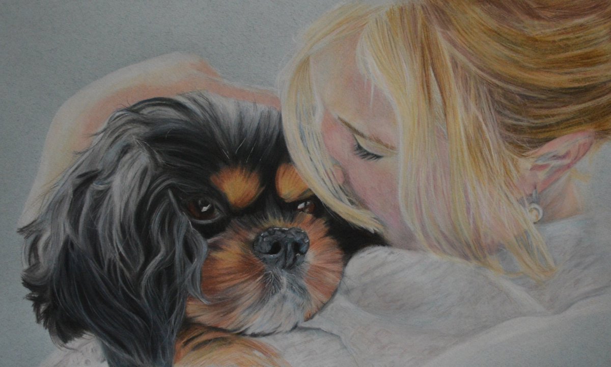 Enjoyed this commission <a href="/StoweGallery/">StoweGallery@St.Ives</a> <a href="/derwentpencils/">derwentpencils</a> #dog #petportrait #dogdrawing #colouredpencils