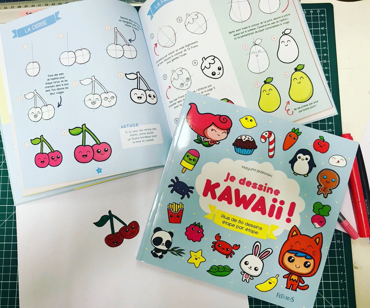 Apprenez à #dessiner des petits personnages trop mignons de l'univers #japonais grâce à "Je dessine #Kawaii !" 😊 #VendrediLecture bit.ly/2DPQSaV
