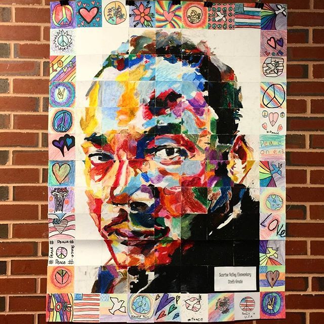 RestonRCC's tweet photo. Stop by RCC Hunters Woods before the end of the month to see our current exhibit. The vibrant display is inspired by the life of Dr. Martin Luther King Jr. and was created by Reston elementary school students. โ
โ
#MartinLutherKingJr #MLK #MLKArt #Yoโฆ https://t.co/EERwFRgivd https://t.co/VXcJlSQJnK