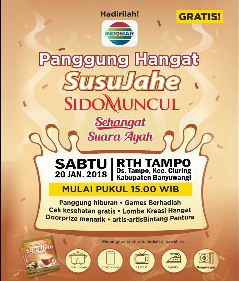 desatampo's tweet photo. yang hari Sabtu pada nganggur, cus ke RTH TAMPO ADA PANGGUNG HANGAT SIDOMUNCUL  @IndosiarID @Sidojahe https://t.co/WzwM4ddmgG