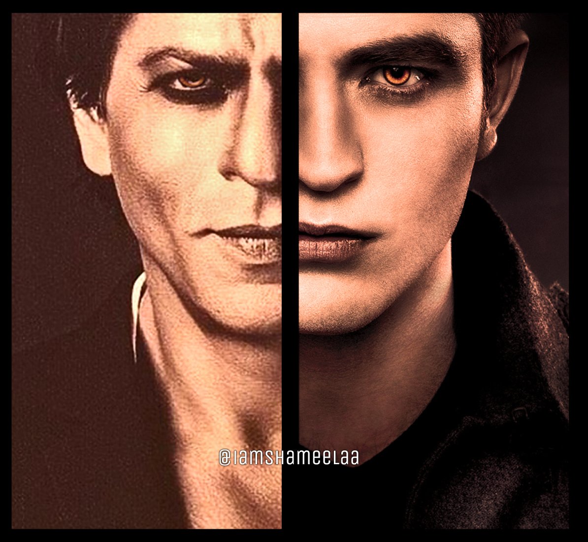 자밀라🌹🌸शांति 💜Snow Flower on Twitter: ""ShahArd" The Name Of My Work 😎 #shahrukhkhan #edwardcullen #robertpattinson #dabbooratnanicalendar #2018 #photoshoot #bollywood #photoshop #editbyme #inspiration #twilight #twilightseries #alacakaranlık ...