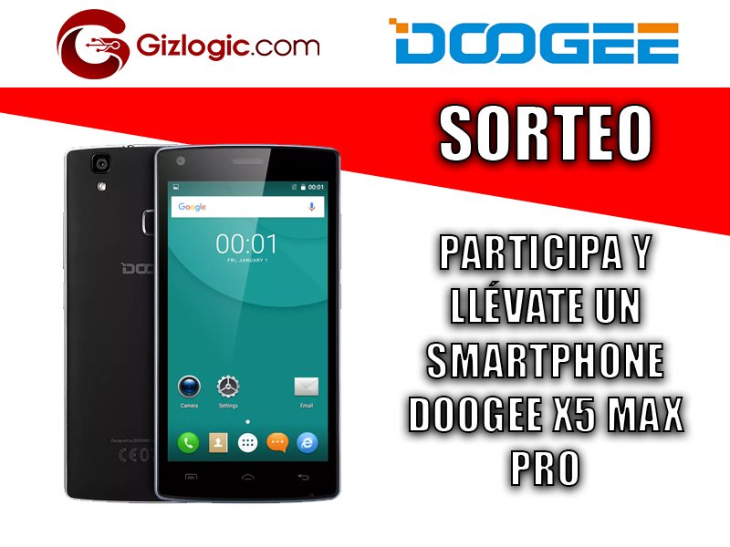 gizlogic's tweet photo. #SORTEO Participa y #gana un smartphone Doogee X5 Max Pro con Gizlogic. Sigue los siguientes pasos:

1⃣ Retweet y menciona a un conocido
2⃣ Participa desde la web: https://t.co/3XrLOgMDsn

Tienes hasta el 30 de enero para participar. Suerte 😀 https://t.co/6Fe05JplQn