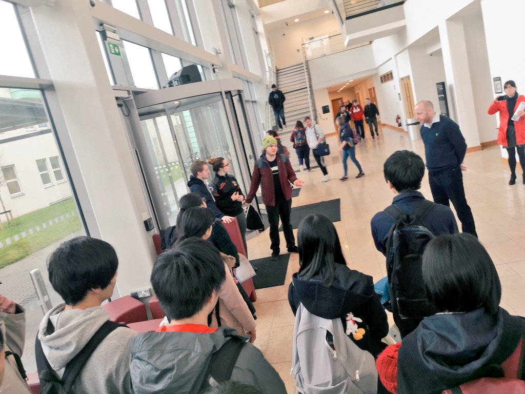 Equinox_Educate's tweet photo. Our group of high school students from Hokkaido in Japan enjoyed a tour of the @itcarlow campus this week as part of their #cultural programme in #Ireland. Many thanks to @ITCarlow_Intl #MicroGenBiotech & the @EduIreland ambassadors for facilitating us. https://t.co/jW32bHNWtm