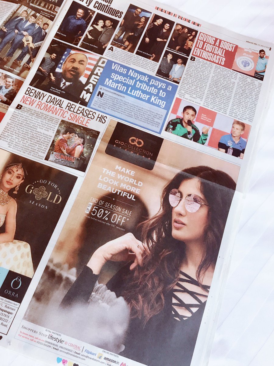 itsmerichapanai's tweet photo. Today’s TOI!🎀 #giocollection #sunglasses #toi #timesofindia https://t.co/U4r5XIZQDR