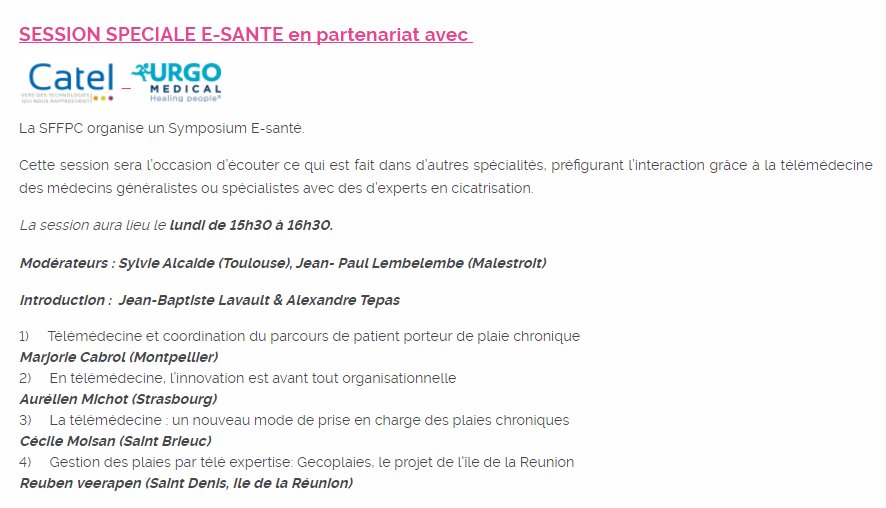 JourneesCica's tweet photo. Assistez au symposium E-santé en partenariat avec CATEL pour rester informé sur tous les progrès de la télémédecine en salle 325B au niveau 3. https://t.co/oTnHiesGkQ