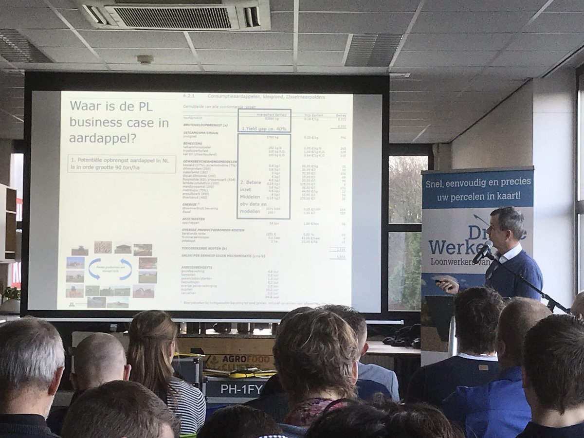 business case #PrecisionAgriculture is in the yield gap <a href="/Bioscope_eu/">BioScope</a> @CAPIGI2018  <a href="/WUR/">Wageningen U&R</a> says Corné Kempenaar <a href="/Dronewerkers/">Dronewerkers</a>