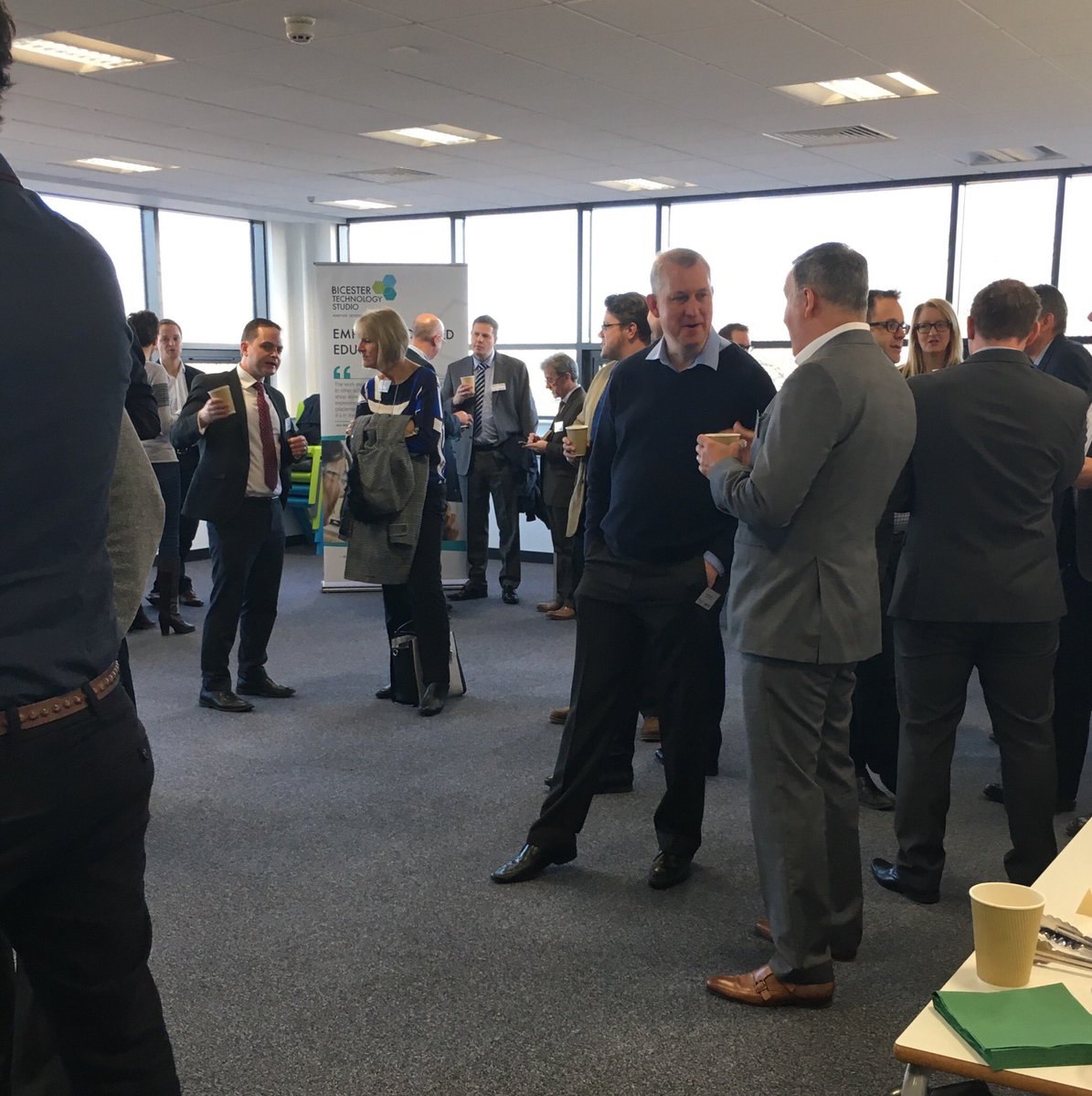 Megs_Nelson's tweet photo. Fantastic morning @constructingexc breakfast hosted by @brethertonsllp and using the excellent facilities @Bicester_Tech! https://t.co/tQ63nMtwFz