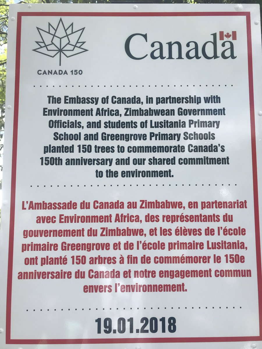 Jabusile Shumba Canembzimbabwe Ambassador Renecremonese Unveiling The Canada150 Tree Planting Plaque At Greengrove Nature Reserve Wetland In Harare T Co Qkgxlg2kol Jabusile Shumba Canembzimbabwe Ambassador Renecremonese Unveiling The Canada150 Tree Planting Plaque At Greengrove Nature Reserve Wetland In Harare T Co Qkgxlg2kol