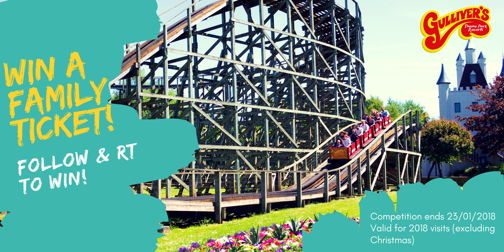 gulliversfun's tweet photo. WIN a family ticket to Gulliver's Theme Parks! Simply Follow &amp; RT by midnight 23/01/2018 #FreebieFriday #Competition #Warrington #MiltonKeynes #MatlockBath

Valid for 1 visit, taken before October 2018. Family of four. https://t.co/tqne4E9zgB