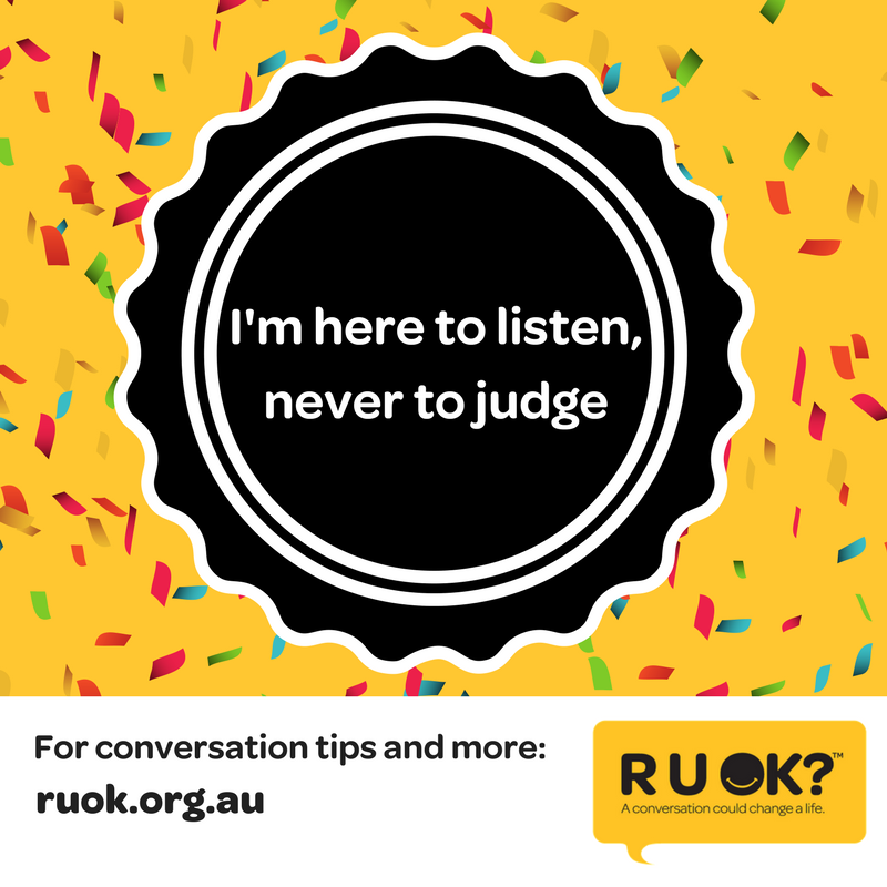 ruokanyday's tweet photo. Our troubles aren’t a badge of shame. Give this badge to someone who helps you remember that. #RUOK #RUOKDay https://t.co/mKCCFHqzL7