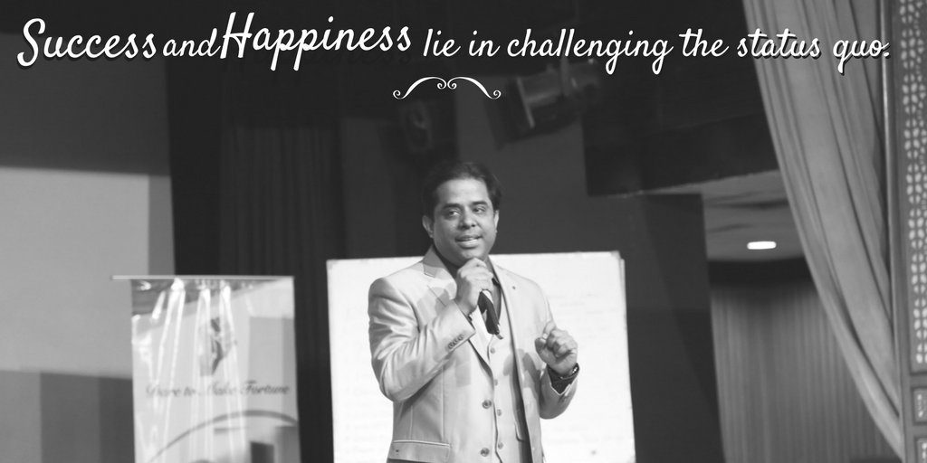 Coach_PrashantS's tweet photo. Success and happiness lies in challenging the status quo.

#success #happiness https://t.co/F7vnPUOIYO