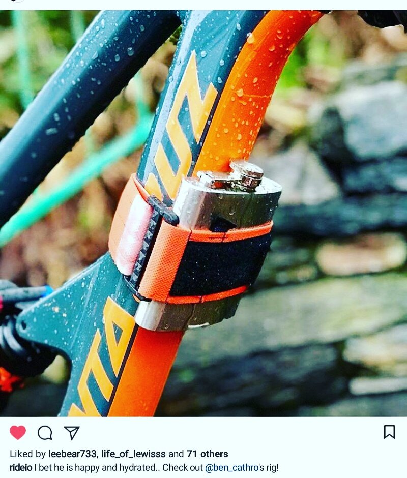 straponmtb's tweet photo. Ben using my strap to hold his hip flask. New vid coming soon https://t.co/qQZEncWs43