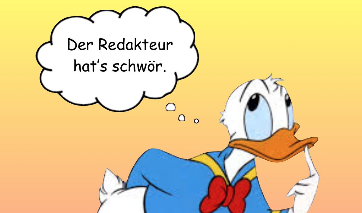Dirk Stromschlag Bongardt Ich Hoffe Instandig Dass Jetzt Nicht Der Ruf Wir Brauchen Mehr Donald Durch Die Redaktionsraume Schallt