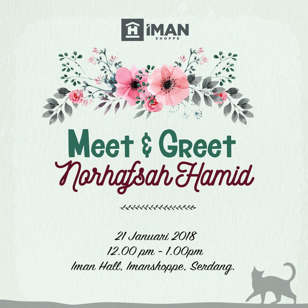 Ada 2 event istimewa di kedai <a href="/imanshoppe/">IMAN Shoppe Bookstore®</a> pada hujung minggu ini bagi sesiapa yg free 🙂

1) Meet &amp; Greet bersama <a href="/angelpakaigucci/">Inche gabbana</a> pada hari Sabtu, pukul 12.00 tgh - 1 ptg
2) Meet &amp; Greet with Norhafsah Hamid on this Sunday, 12.00 pm - 1pm 

Jemput datang semua! 

#obsesikubuku