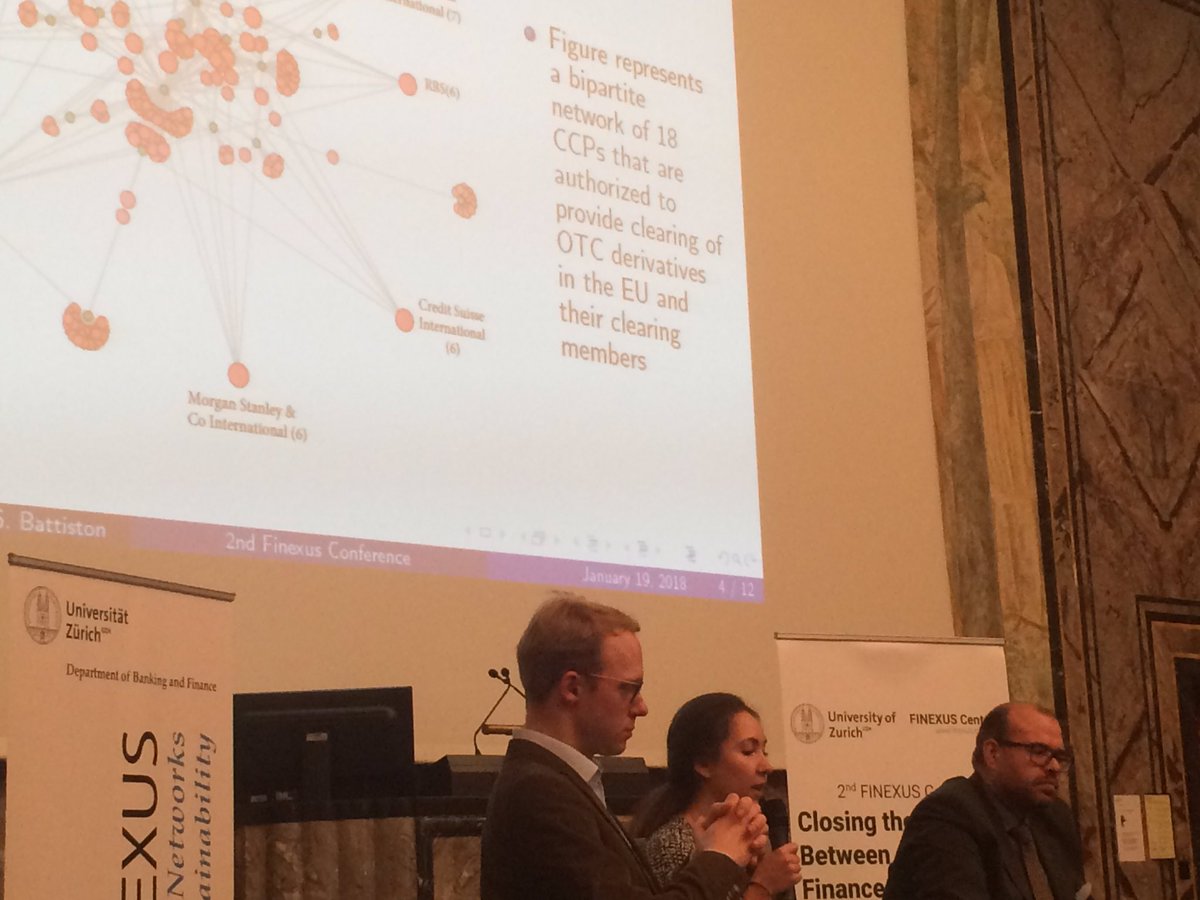 StefBattiston's tweet photo. #finexus2018: Olga Briuchova: central clearing and stability: a clear relation? @SimPolProject https://t.co/UouXxnrEML