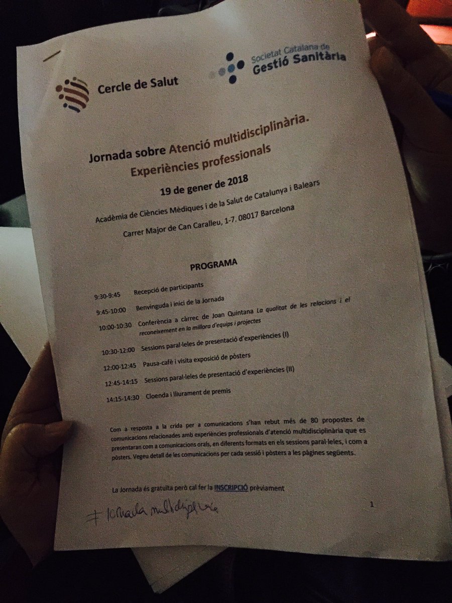 yolsbcn25's tweet photo. #jornadamultidisciplinaria Magnífico comienzo con la ponencia de Joan Quintana el #Recocimiento https://t.co/6cbPy2oqdw