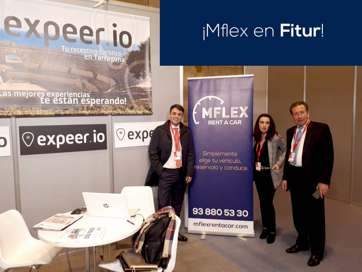 MFlexRentCar's tweet photo. ¡Estamos en @fitur_madrid con @expeerio! Te esperamos! 
#mflex #fitur #fitur2018 #rentacar #carrental #expeerio #work #travel https://t.co/FoK7HZTJJu
