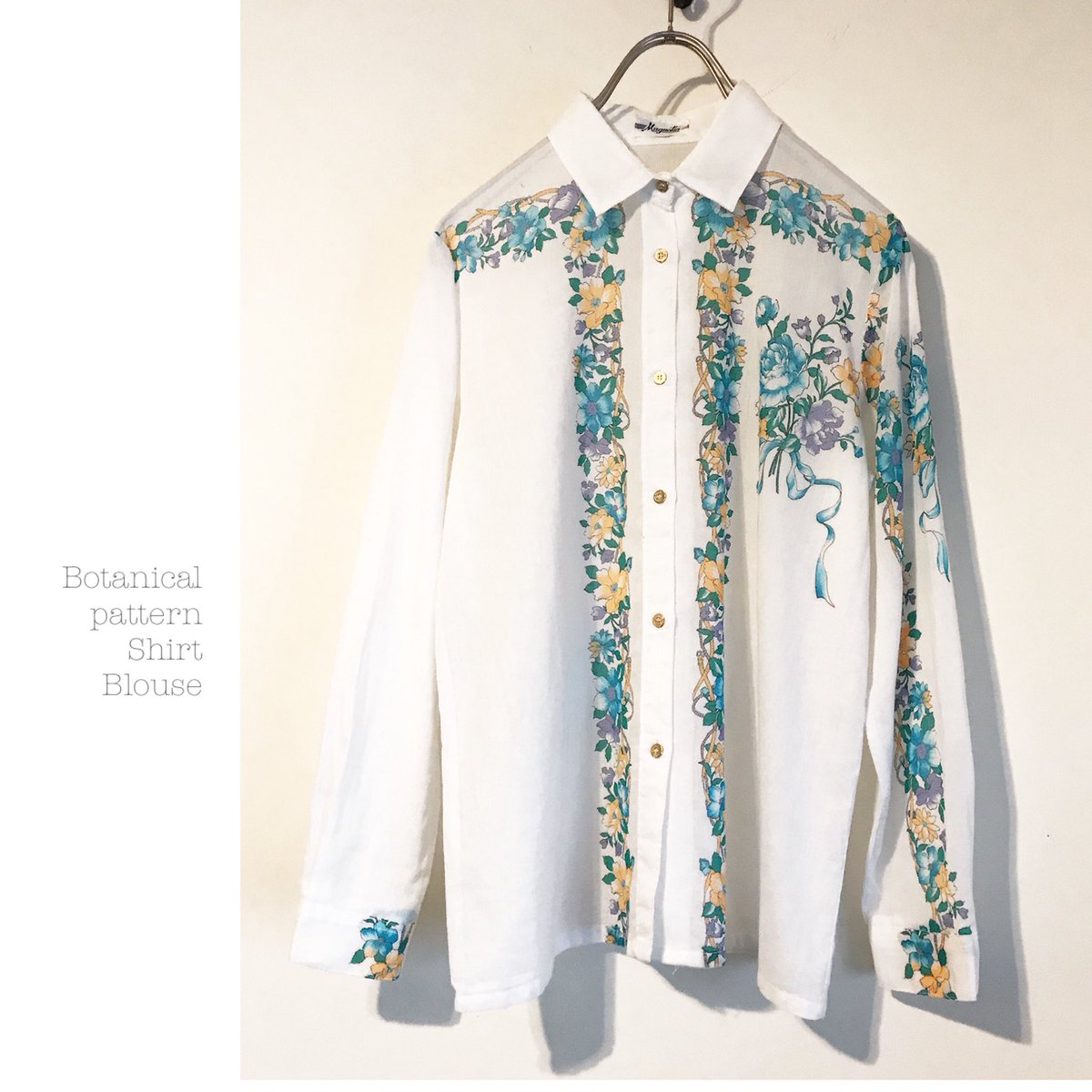 Taffee on Twitter: "#botanical #pattern #shirt #blouse 入荷☆ アシンメトリーに入った