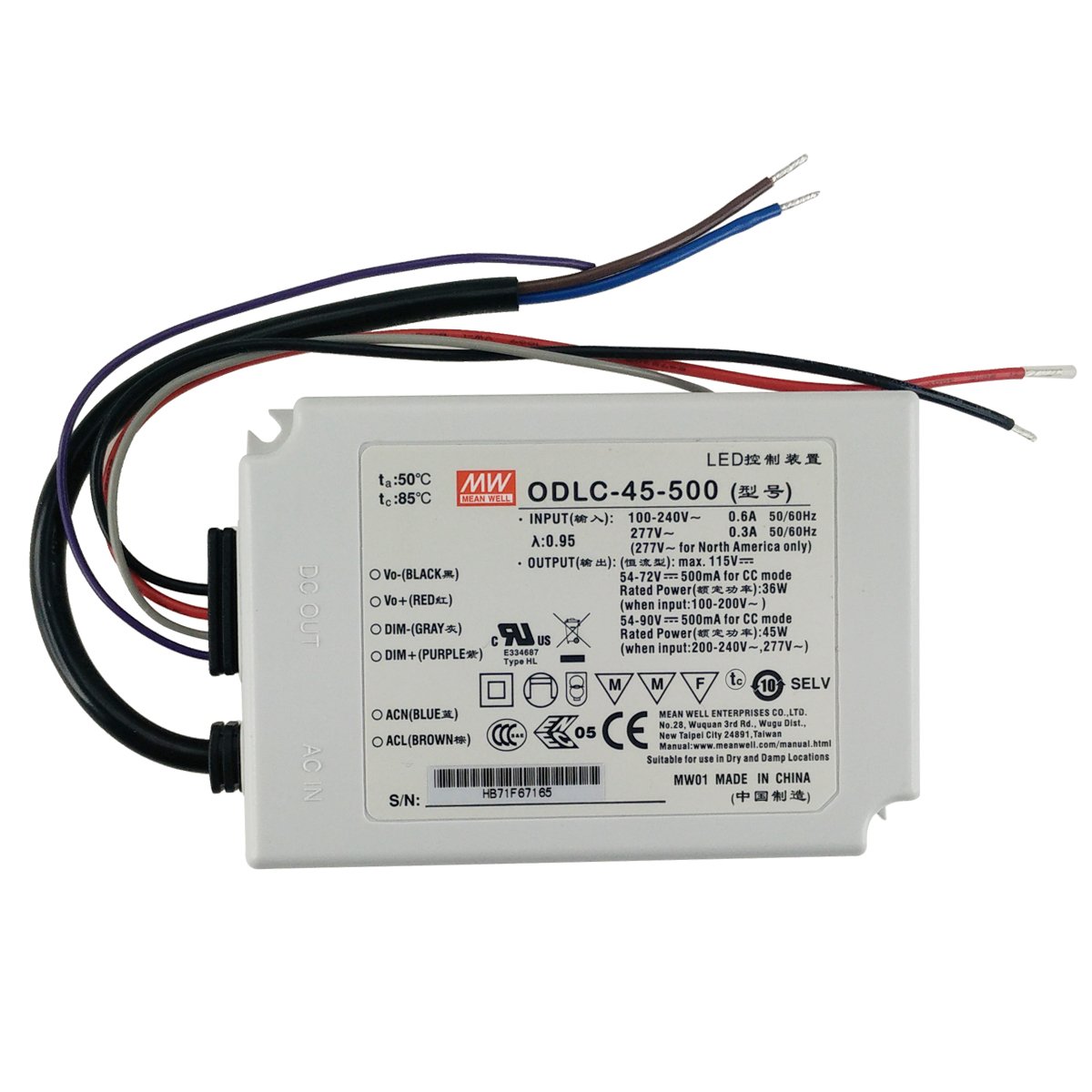 FreyaKulon's tweet photo. #Meanwell IP67 #waterproof LED driver #dimmable #plastic case low cost and high quality.
#ODLC-45-500 https://t.co/q3f1QZde3G