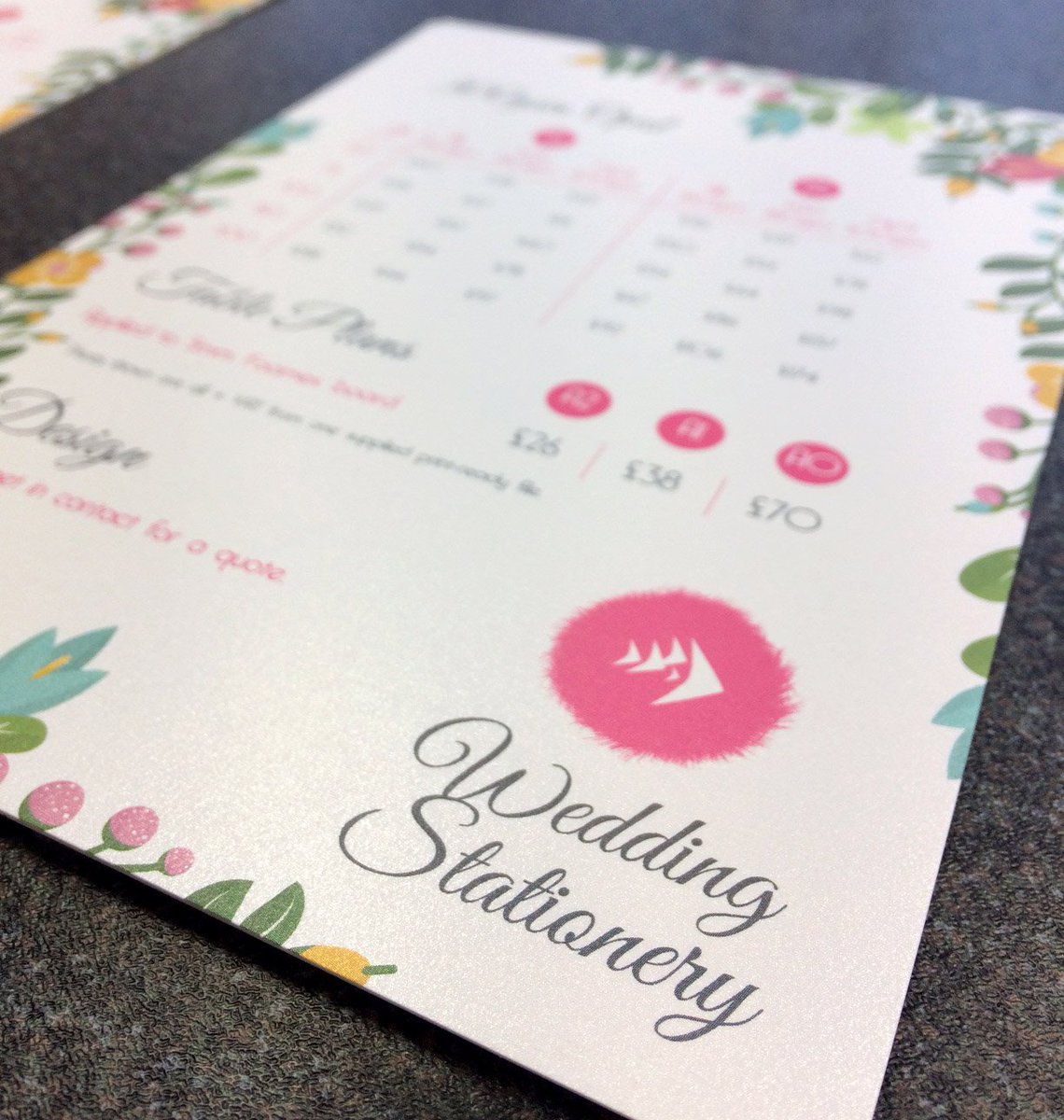 FiveFishltd's tweet photo. 💐💍Our new #weddingstationery display is here, with these fab samples to have and to hold💍💐 #wedding #design #floral #paper #weddinginvites #weddingdesign #print #samples #ombre #invites #weddinginvitationdesign #weddingprint https://t.co/4jNMGFC5np