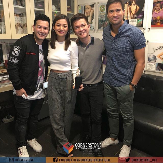 cornerstone_ofc's tweet photo. They’re ready for the Blogcon! 
Our Queen of R&amp;B @kylaalvarez with the brilliant people behind the Music Video of “Only Gonna Love You” feat. @reqtherapper  John Prats - Director Sam Milby - Editor  Jonathan Manalo - Album Producer 
#Kyla #Cornerston… https://t.co/6Yyz2WePMV https://t.co/BCk1NGjBUK