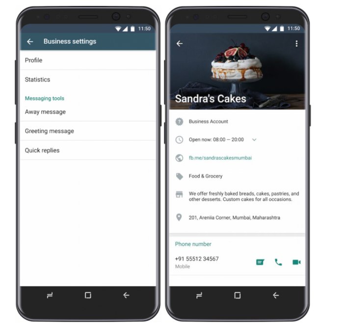 WhatsApp, küçük işletmeler için ücretsiz Android uygulaması WhatsApp Business'ı duyurdu. cmpg.in/CO4p