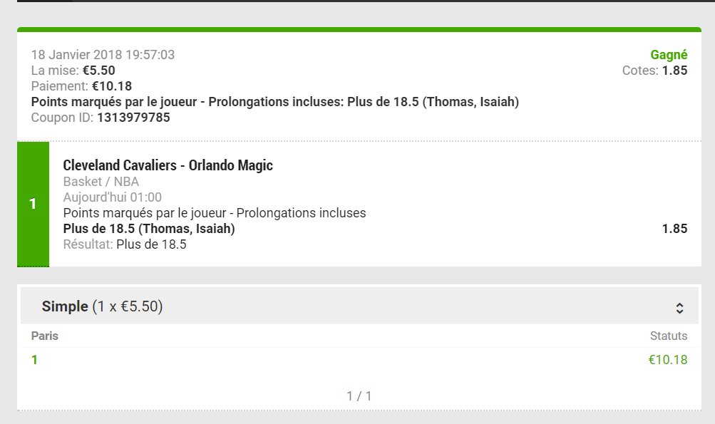 AmasProno's tweet photo. @nba_ligue @CardoPronos Ok, j'ai accès aussi aux cotes d'Unibet France donc dorénavant pour les paris de la ligue je vais plutôt mettre les cotes qui correspondent à ce book ça me dérange pas , y'a même plus de choix :) https://t.co/kcewcx2L4F