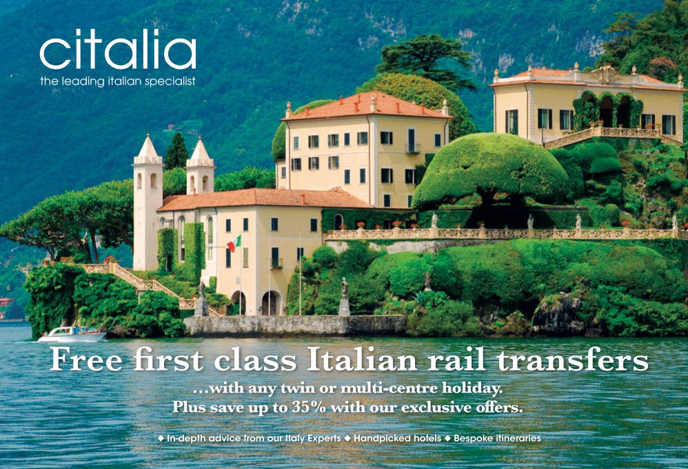 CitaliaTrade's tweet photo. Don’t forget we’re offering FREE First Class Rail on Twin &amp; Multi-Centre holidays this month! 🇮🇹 AND every booking you make can be entered in
To WIN a space on our Venice Simplon-Orient-Express FAM! #Citalia #Agents https://t.co/sJwIxUouxz