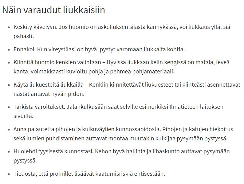 THLorg's tweet photo. Nyt on monin paikoin liukasta - ota muistilista käyttöön ja vältä liukastuminen!
Hyvää materiaalia jaossa kampanjasivustolla: https://t.co/ZZrGAcodq6
#pysypystyssa https://t.co/tvCGDvlygS