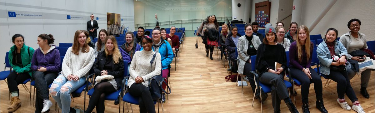 EugenAFreund's tweet photo. Great talk with members of #liuglobal about the inner workings of the European Union. Brexit, Russia and a common, united foreign policy among the topics. Thank you for being a wonderful attentive audience! https://t.co/bVPdBIdxx5