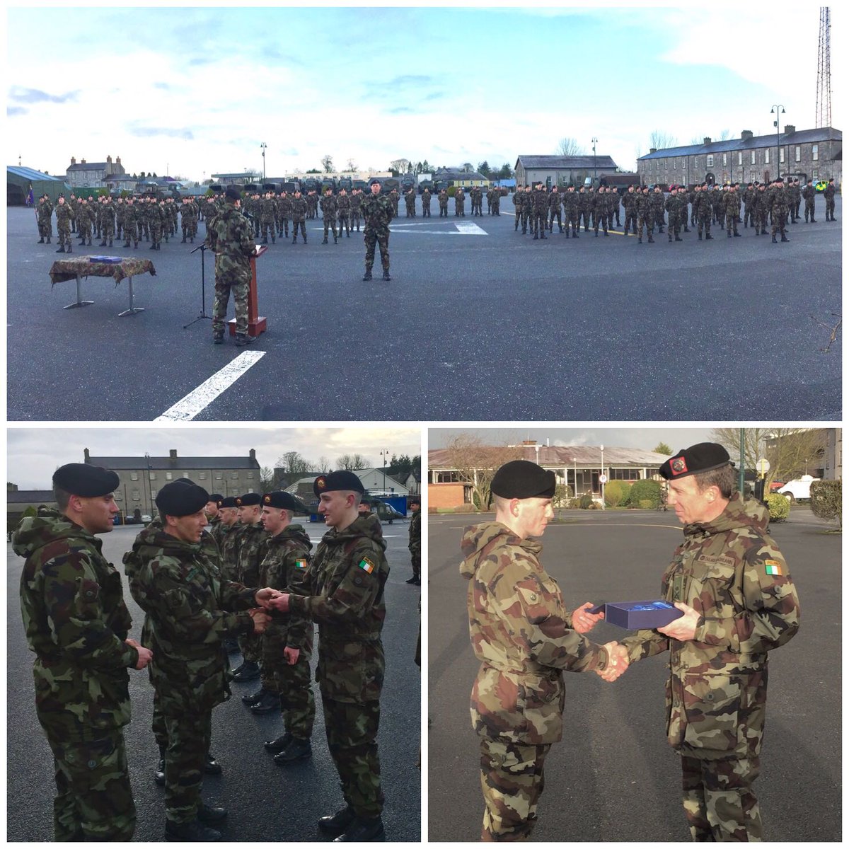 DFPRB's tweet image. Delighted to host the passing out parade for 30th &amp;amp; 31st Recruit Platoons, 6th Infantry Battalion, today in Custume Barracks Athlone. 77/99 personnel successfully completed 15 weeks of basic training, led by 6th Infantry Battalion. #developingcapability @defenceforces