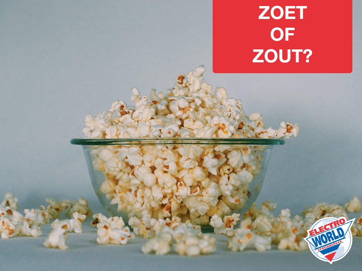 Yes! Het is vandaag popcorn-dag. Wij zetten vanavond in ieder geval een goede film op met een bak van onze favoriete film-snack. 🍿🍿🍿