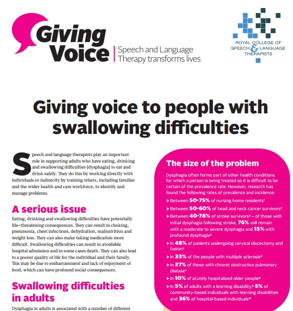 RCSLTpolicy's tweet image. On #NationalPopcornDay, @RCSLT #RCSLTfactsheet on #dysphagia explains why some people might have difficulty eating #popcorn. bit.ly/2lHYoxY #swallowaware