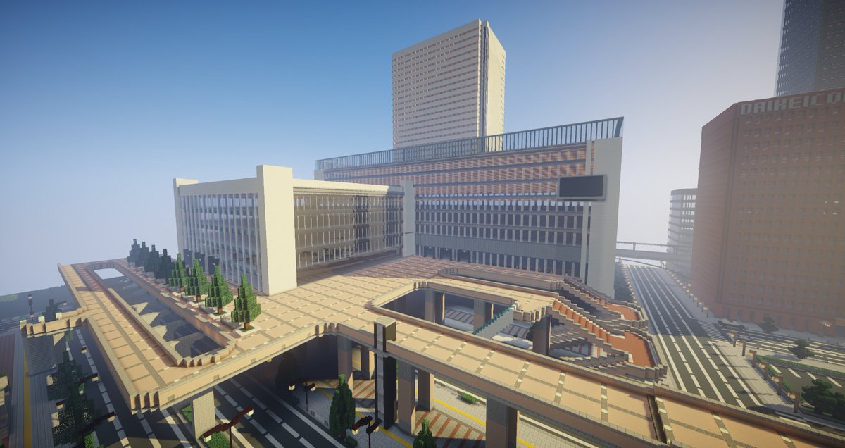 イングラム国嬢辺 Minecraft 製作途中の京慧駅 基礎は佐山駅を参考に 後の装飾は八王子駅 立川駅を 参考にしていきたいと思います Minecraft Minecraft建築コミュ Minecraft都市開発 京慧府