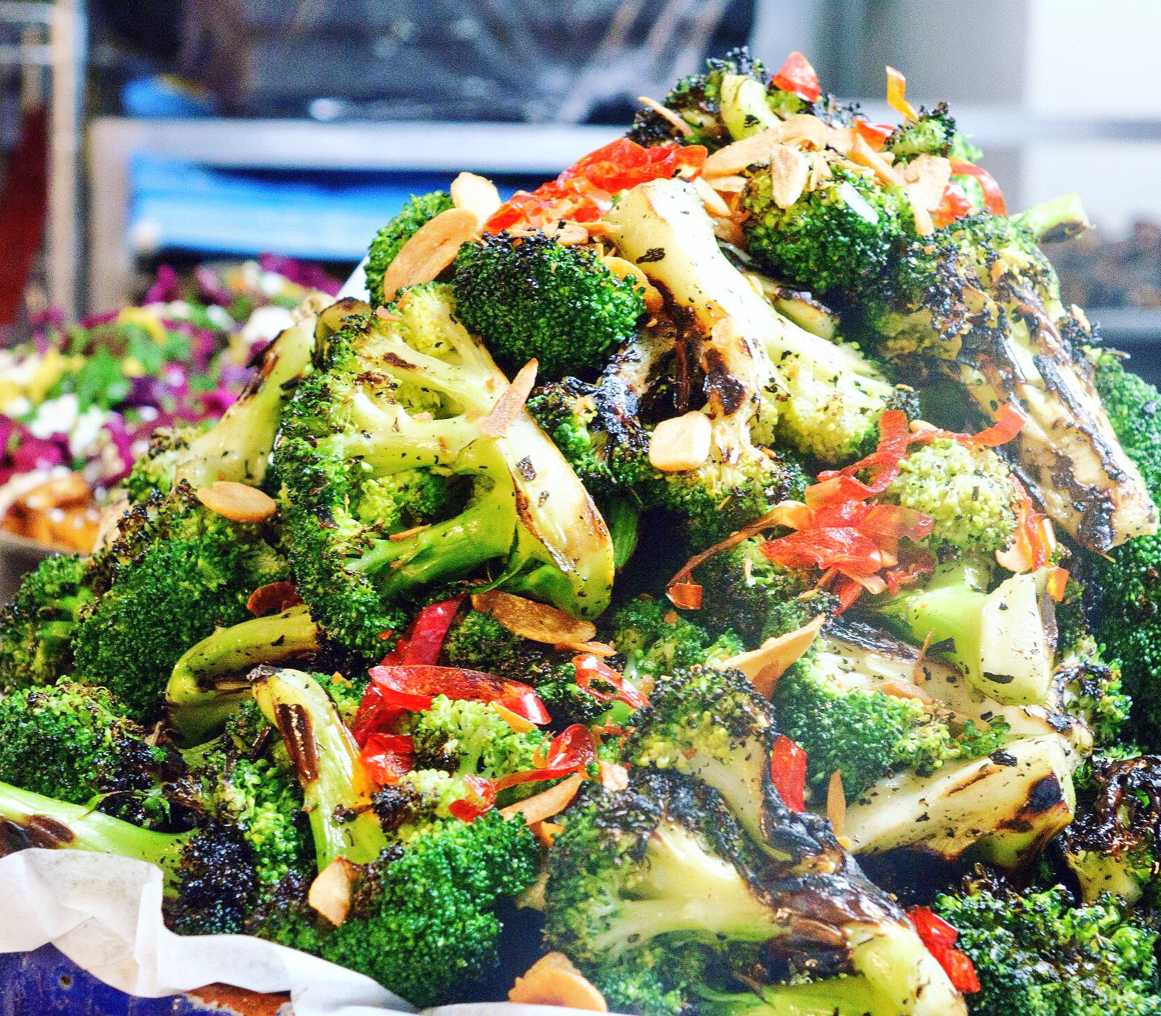 Uzivatel Ottolenghi Na Twitteru Chat Grilled Broccoli With Chilli And Garlic The One Dish That Never Left The Ottolenghi Menu 15 Years Broccoli