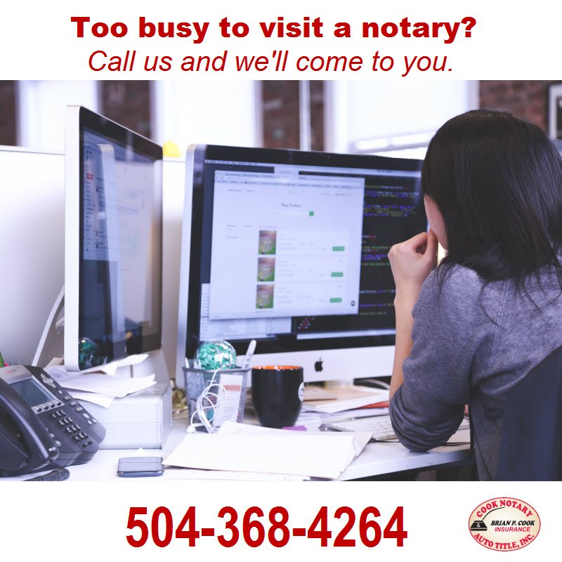 CookNotaryTitle's tweet image. Need a notary? We'll come to you!