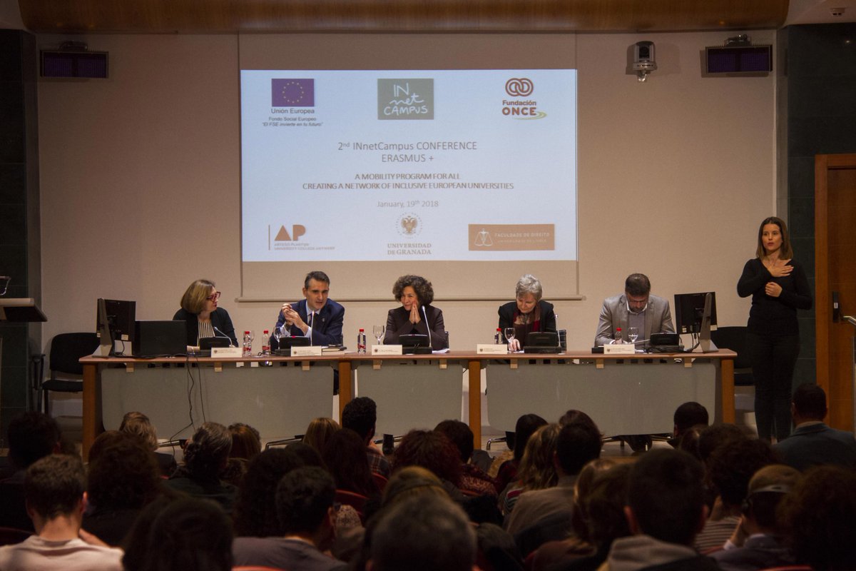 CanalUGR's tweet photo. Esta mañana, en la II Jornada #INnetCampus. En palabras de @PilarArandaUGR, nuestra rectora, "este programa educa en universalidad y valores europeos, conceptos que siempre deben estar presentes en nuestra sociedad". https://t.co/VcvbuSOby7