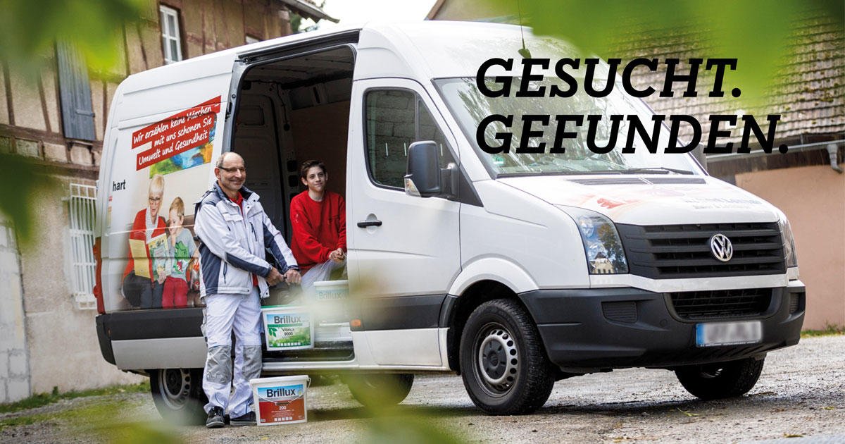Brillux's tweet photo. Die Nachwuchskampagne Deine Zukunft ist bunt funktioniert! Das beweist der Malerbetrieb der Lenharts. Dank #DZib-Showtruck wurde ein junger Schüler auf das Malerhandwerk aufmerksam und kam mit seinem Ausbilder zusammen. Mehr dazu in der aktuellen Ausgabe der #marktimpulse. https://t.co/l0VCxeRfH9