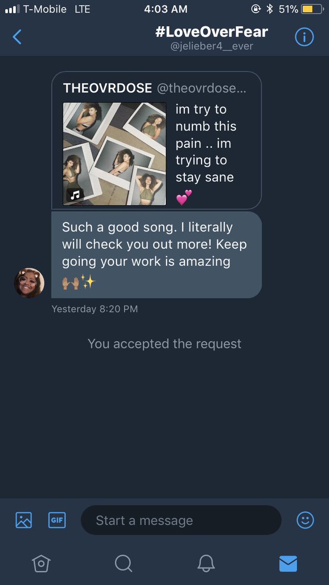 Other artist say they care about their supporters but ignore their listeners 🤷🏽‍♂️ I reply to EVERYONE who supports me 💕🖤💞 I love you all ❤️