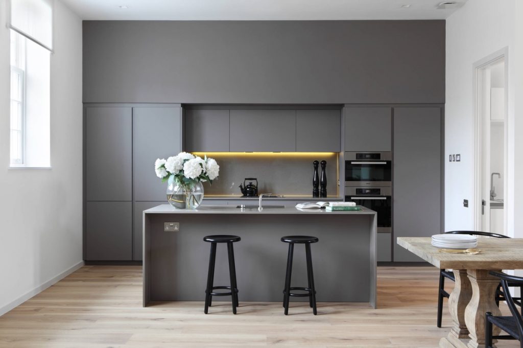 ABScabinets's tweet photo. If you can't get enough of the color grey, take a step forward by bringing your favorite color to the kitchen! - https://t.co/rf4hbjxTLR #KitchenRemodel #Tips #Ideas https://t.co/h8aoaWq5HY