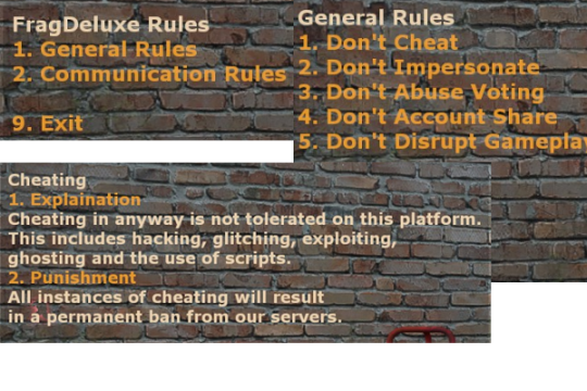 FragDeluxe's tweet photo. >Type !mm/!ranks/!rank to see how many positions you have to advance to be promoted 
>Type !rules to see a list of our rules and punishments https://t.co/6OUAesiwNO