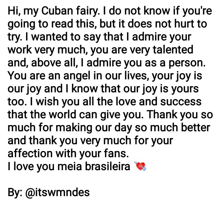goofaith's tweet image. Hi @Camila_Cabello, could you see this text I made for you? It is very important to me.