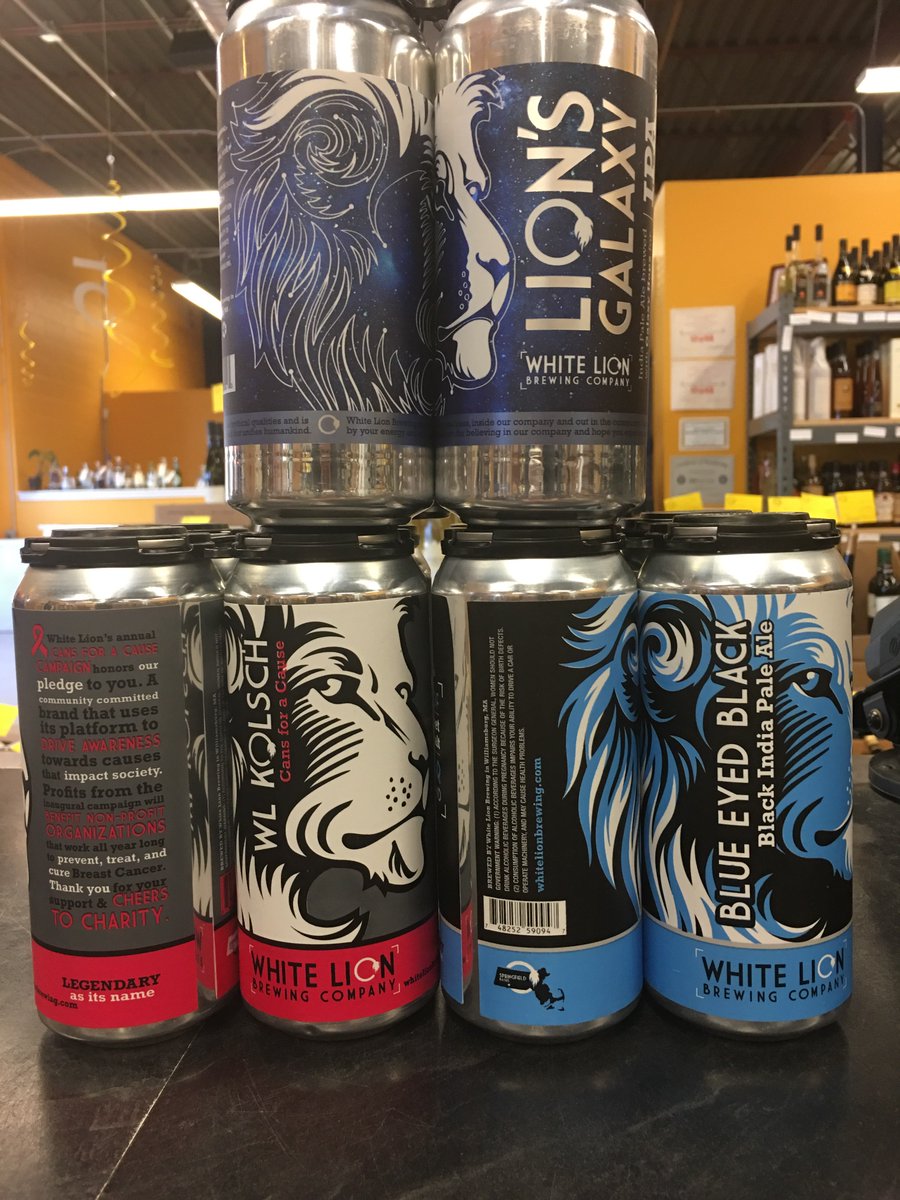 NDOWine's tweet image. @WhiteLionBrew just delivered! 2 new IPAs&amp;amp; their Kolsch is back in Stock! #tailgatingprep #gopats #localcraftbeer #madeinspringfield #ipas  #cansoverbottles