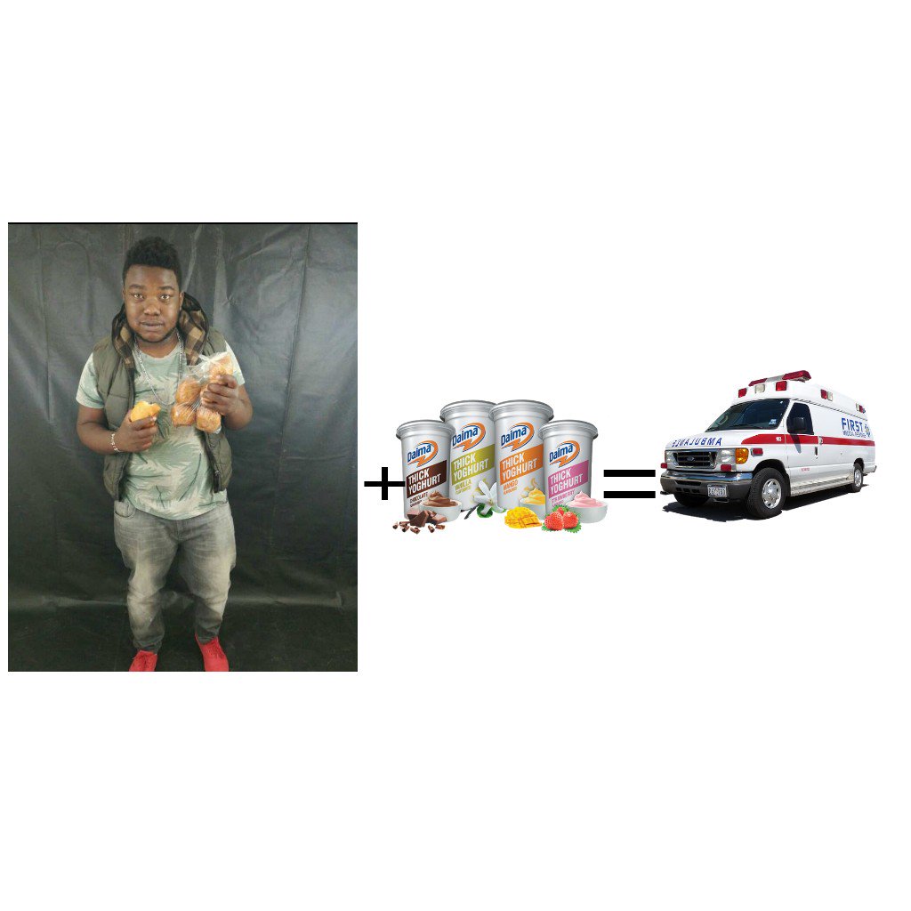 Caleb__Nyaanga's tweet photo. KDF + Yoghurt=Ambulance @Amina_Kenya @eddiebutita @Sleepykenya @iamenoq 
#KDFchallenge https://t.co/JJuBpyI1Ru