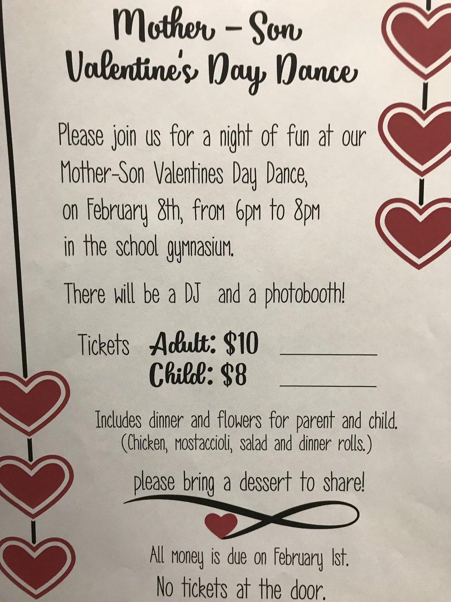 FryPFC's tweet photo. Calling all Fry families! Donโt miss our first annual Valentines dance on Feb. 8 and 9th. @FryPFC #makingfunmemories https://t.co/oJZo7GiSf7