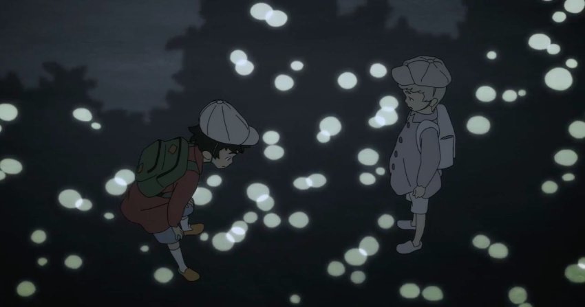 Akira asks Satan why the spots of light dancing in the shadows are shaped so strangely. This is a real phenomenon by the way. Ryo explains the pinhole theory, where light passing through the small openings in the leaves form an inverted image of the light source. #DEVILMANcrybaby