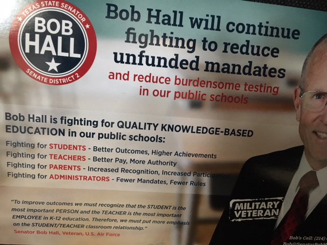Calling BS. The only truth is "Military Veteran" and I thank him for his service. His record? Blatant hostility for teachers/students/parents. Let's retire our LG+SD2 SenBob. Make your teacher voice heard! VOTE in R Primary to protect your students/profession/insurance/retirement