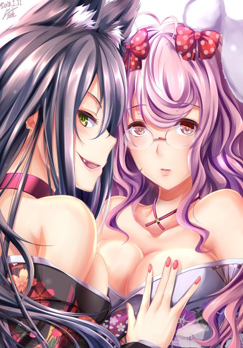 今更ですが新年っぽい絵を投下～☆当ブログマスコットのエリィとルビィが久し振りに出劇。去年の正月絵と比べるとこの1年でだいぶ塗りが変わったなーと実感。 