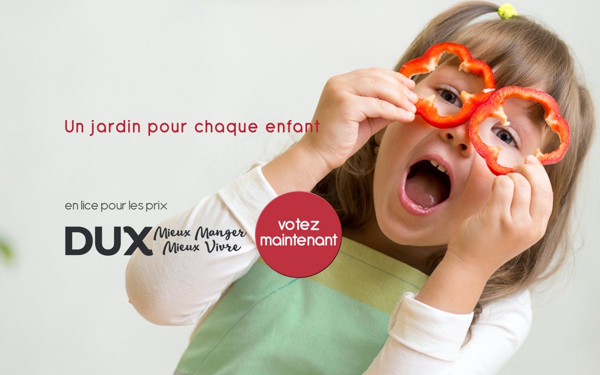 Des milliers d'enfants qui verront grandir un jardin dans leur école. Une dizaine d'ambassadeurs Croquarium qui accompagnent les écoles; un mouvement qui poursuit un rêve : Un jardin pour chaque enfant.
Merci de voter pour eux, pour nous ! programmedux.com/vote-du-public…