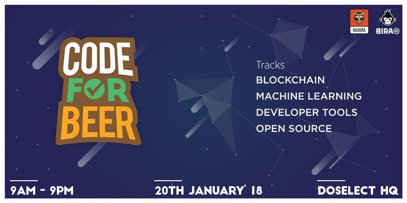 Annnnnd... #codeforbeer is SOLD OUT (no surprises here 🍺).  Looking forward to an exciting event tomorrow with @DoSelectHQ! #Bangalore #Bangaloretech #hackathon #tech #hackit #funhack